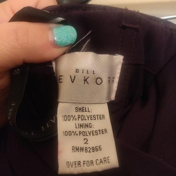 Bill Levkoff 89255 Plum Strapless Bridesmaid Dress - Picture 3 of 3